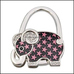 Favor de fiesta Kawaii Elefante Bolso Monedero Gancho Escritorio Doble Uso Bolsa Percha Diseño Creativo Maleta Titular Accesorios Muchos Estilo 8Y Dh5Mm