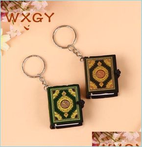 Partij gunst sleutelhanger partij gunst koran boek cool schattig auto tas sleutel modieuze accessoires ring mini mode hele islam geschenk 171833942