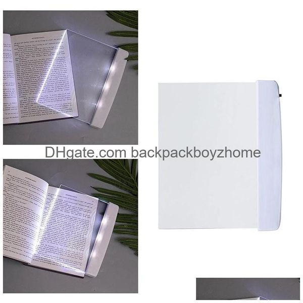 Party Favor LED Livre Lecture Lumière Batterie Alimenté Soins Des Yeux Clip-On Lumières Drop Livraison Maison Jardin Fournitures De Fête Événement Dhkqc