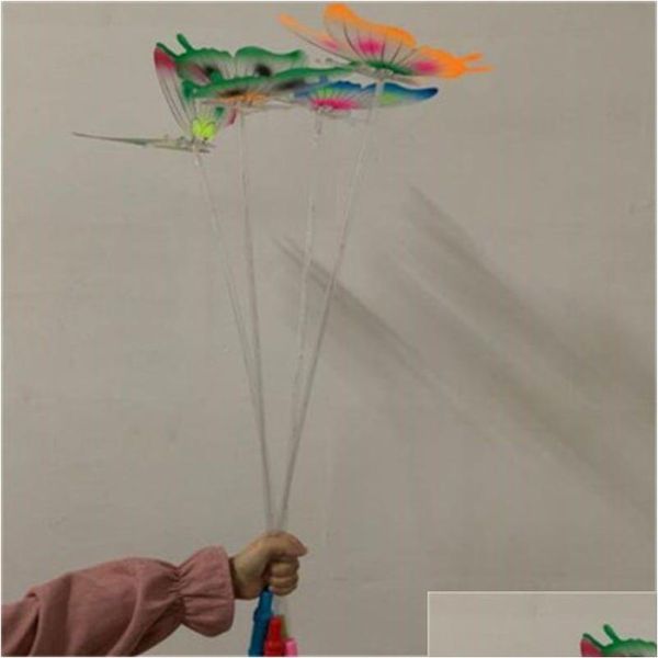 Party Favor Led Butterfly Light Sticks Luminous Fairy Wing Wand Stick Evening Toys Adt Child Usef Venta al por mayor 3 9Hc H1 Drop Delivery H Dhtuk