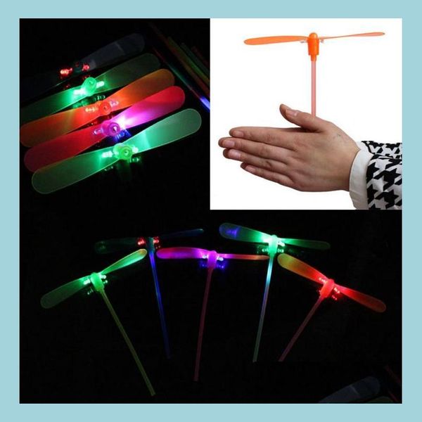 Party Favor Led Clignotant Volant Libellule Jouet En Plastique Hélicoptère Boomerang Enfants Enfants Faveurs De Noël Cadeau Festif Drop Delivery Dhq8V