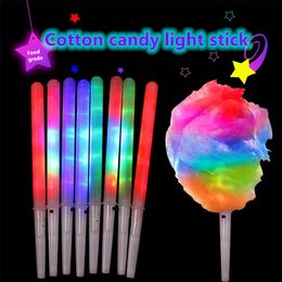 PARTIVE faveur LED Light Up Cotton Cône Cône Colonage Colore Sticks de guimauve élogieux imperméables Colorful Marshmallow Glow Stick LT919