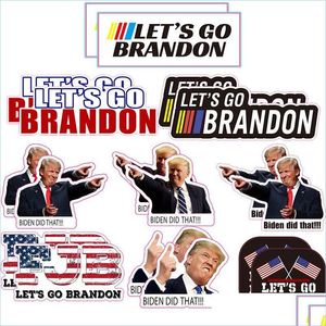 Party Favor Lets Go Brandon Vlaggen Sticker Voor Auto Trump Prank Biden Pvc Stickers Drop Levering Thuis Tuin Feestelijke Benodigdheden Evenement Dhuit