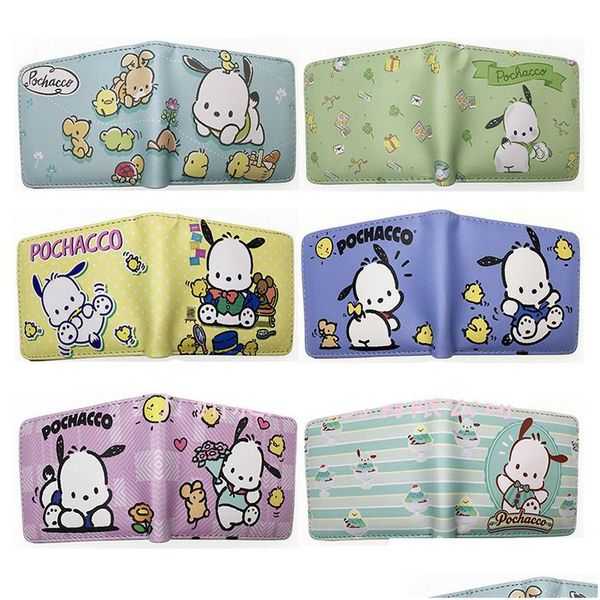 Favor de fiesta Little Frog Big Eyed Cartoon Wallet PC Dog Twin Star Short Pu Cuero Mtifuncional Bolsa de tarjeta Zero Drop Delivery Home Garde Dhleh