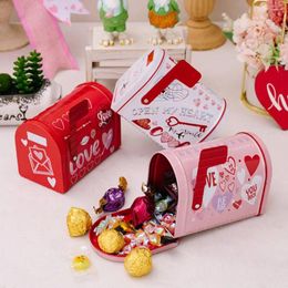Favor de la fiesta Love Impreso Builbox Box Tinplate Box para Candy Chocolate Cookies Sobre Regalo de San Valentín Cumpleaños de boda
