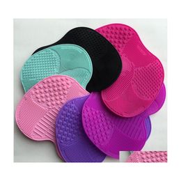 Party Favor make -up borstel reiniger kussen sile scrubber bord wast borstels gelmats cosmetisch schoon gereedschap 6 kleuren lqpyw3130 drop deliv dh45o