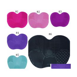 Party Favor make -up borstel reiniger kussen sile scrubber bord wassen gel matten cosmetisch gereedschap 6 kleuren drop levering home tuin feesten s dh4bn