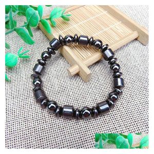 Party Favor Hommes Mtishaped Pierre Naturelle Noir Thérapie Magnétique Bracelet Santé Main W0064 Drop Delivery Maison Jardin Fournitures De Fête Dhjsl