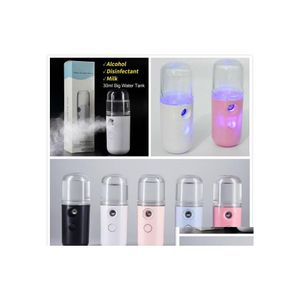 Party Favor Mini Mist Pulvérisateur USB rechargeable Facial Steamer Nano Cool Spray Spray Voyage Hydratant Pulvérisateurs Drop Livraison Accueil Ga Dhm0A