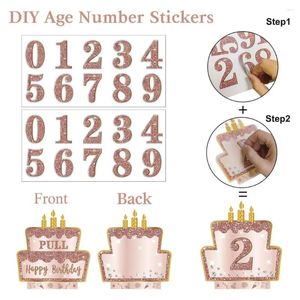 Fête Favor Boad Money Gift avec sacs Rose Golden Surprise Birthday Kit Diy Stickers For Women Girls Fun Cash Any