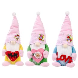 Party Gunst Moederdag Gnome Pluche Speelgoed Mum Bloemen Dwerg Faceless Doll Love Ornaments Kids Speelgoed Geschenken