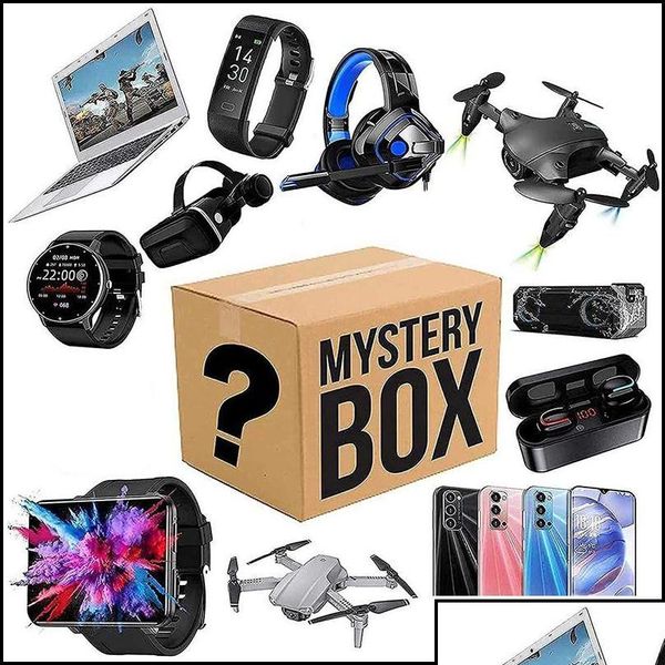 Party Favor Mystery Box Boîtes électroniques aléatoires anniversaire surprise faveurs chanceux pour les cadeaux Adts tels que les drones Smart Watch Dh3At meilleure qualité