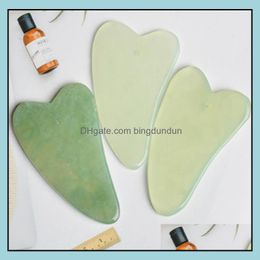 Party Favor Natural Jade Mas Tool Guasha Board Gua Sha Tratamiento facial Naturaljade Stone Scra Care Herramientas saludables Wll901 Drop Delive Otpdn