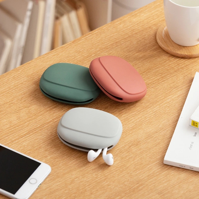 PortaBox: Portable Headset & Cable Storage for On-the-Go Parties - Silicone, Simple & Compact