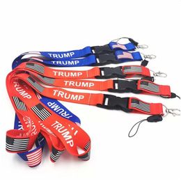 Party Gunst Nieuwe Trump Lanyards Keychain USA Vlag -ID Badge Holder Key Ring Rats voor mobiele telefoon Drop Delivery Home Garden Feestelijke Dhaln