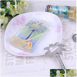 Feest Gunst Palm Breeze Chrome Tree Beer Bottle Opener Wedding Bridal Shower Gift WA2029 Drop Delivery Home Garden Feestelijke voorraden E DHP48