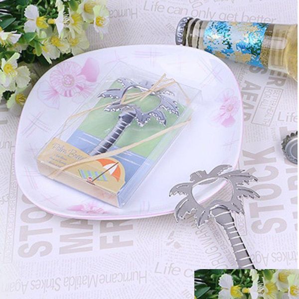 Party Favor Palm Breeze Chrome Tree Bouteille de bière Ouvre-bouteille de douche nuptiale Wa2029 Drop Livraison Maison Jardin Fournitures de fête Événement Dhv89