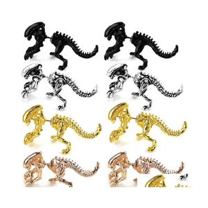 Party Favor Party European en American Creative Fashion Hipster Retro Crossborder Explosie Earrings Alloy Dinosaur Partys Gift Dro DHP3A