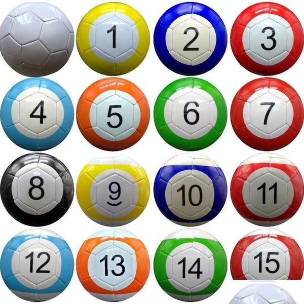 Fonction favorable favorable 3 7 pouces Snook Snook Ball de football 16 pièces Billard Snooker Football pour Snookball Outdoor Game Gift Dh94 Dhrar