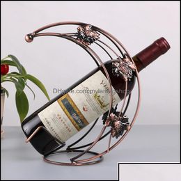 Party Favor Party Gefoort Evenementbenodigdheden Feestelijke huizentuin Nordic Style Wine Cabinet Red Rack Decoratie European Bar KTV Iron Displ Dhtky