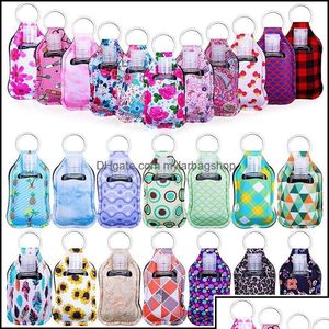 Party Favor Party Favor Portable 30 ml porte-désinfectant pour les mains mini bouteille er pour sac à dos et sac à main modèles assortis livraison directe 2 jours