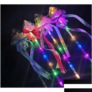 Partij gunst Partij gunst Prinses Ster Led Wand - Doorzichtige kerstboom Knipperlichtstok voor feesten Raves Verkleden Drop Delivery Ho Dhmqd
