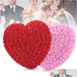 Party Favor Pe Rose Love Heart Beau cadeau Saint Valentin Décorations d'anniversaire Petite amie Jouet Simated Drop Livraison Maison Jardin Festiv Dhvng