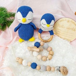Favor de la fiesta Juego de juguetes para bebés personalizados |Hello World Label de madera Ring Pogray Poggy Props Born Po Decoration Regals