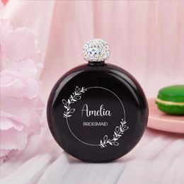 Party Favoris Personnalized Hip Flask Favors Favors 5oz en acier inoxydable Brides Bridesmaids Cadeaux Anniversaire Anniversaire Custom