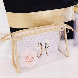Party Gunst Personaliseerde make -uptas |Toilethoed bruidsmeisje voorstel koppeling cosmetisch zakje be mijn