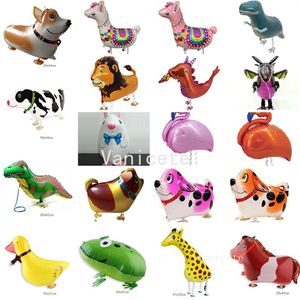 Party Favor Pet Feuille D'aluminium Ballon Film Fête D'anniversaire Décoration Marche Animal Animal Ballon Cadeau De Noël Enfants Jouet T2I53199