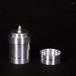 Favor de la fiesta aleación de aluminio portátil botella de lámpara de alcohol de aceite pequeño mini queroseno de metal sellado