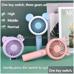 PARTIE FORFE PORTABLE PORTABLE FAN CHARGE USB LED LED MINI MIGNE MIGNE FORDable Refracted Tools Night Lights T￩l￩phone Drop Deli OTYZ6