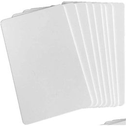 Feest gunst afdrukbare blanco sublimatie pvc kaart plastic witte id business voor promotie cadeau naam kaarten bureau nummer tag drop dh2rx