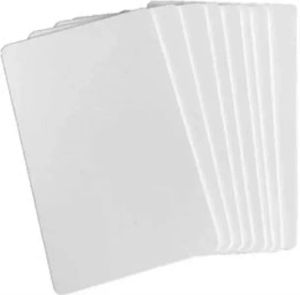 Partij gunst Afdrukbare blanco sublimatie PVC-kaart Plastic wit ID-visitekaartje voor promotie Cadeau-naamkaartjes Feestbureau Nummerplaatje FY5438 1016