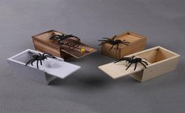 PARTINE favoris choquant effrayant des trucs de farce effrayante Box Decoration Halloween Decoration Inoless Wooden Surprise Toys Aprilfools039 Day Cadeau 1PC8024930