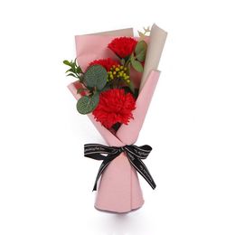 Party Favor Savon Fleurs Party Favor Carnation Bouquet Mères Cadeaux Saint Valentin Cadeau Pour Petite Amie Fleur Artificielle 3Pcs Drop De DHLIF