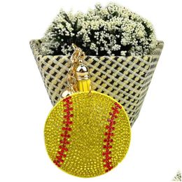 Party Favor Sports Baseball Porte-clés Diamant Porte-clés Lage Décoration Porte-clés Drop Livraison Maison Jardin Fournitures de fête Événement Dhtbg