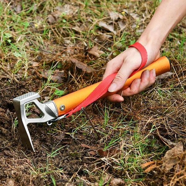 Fête favorable en acier inoxydable Perges de tente à baldaaux jardin avec un hamac à cordon réfléchissant plage de camping parier