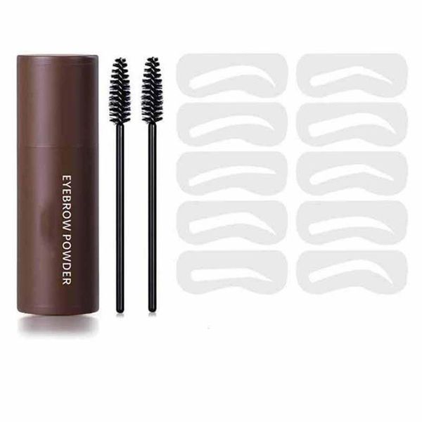 Kit de pochoirs à breloques pour sourcils, tampon de faveur de fête, maquillage de contour naturel durable, mise en forme parfaite, 253V