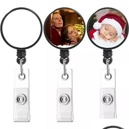 Party Favor Sublimatie Badge Reel Intrekbare Medische Werknemer Werkkaart Clip Verpleegkundige Id Naam Display Tag Personeelshouder Nieuwe Drop Delivery Dh7Xe