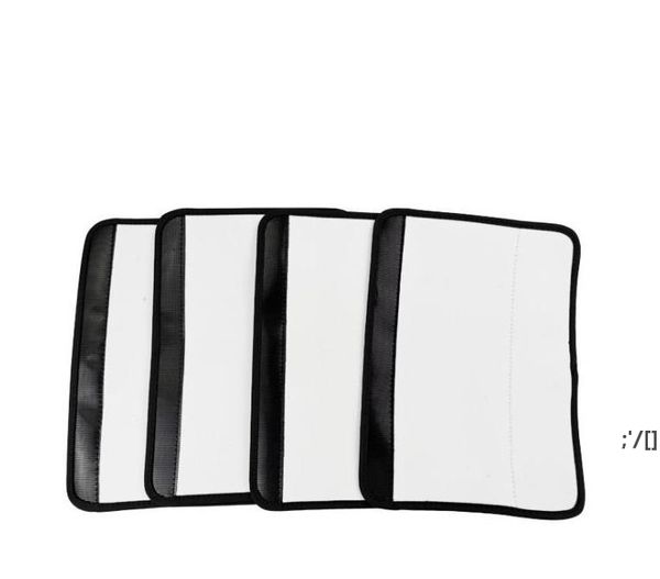 Party Favor Sublimation Blank Néoprène Ceinture de sécurité de voiture Couverture de support d'épaule pour l'impression par transfert thermique DIY Design Personnaliser ZZF13300