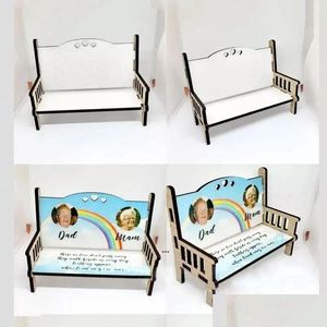 Party Favor Sublimation MDF Memorial Bancs Fournitures Blanc En Bois Ornement De Noël Chambre Décor Accessoires 920 Drop Livraison Accueil Dhhig