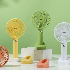 Favor de fiesta Verano Ventilador de mano Viaje al aire libre Estudiante portátil USB Recargable Mini ventiladores Hogar Mesa Pequeño ventilador T9I002267