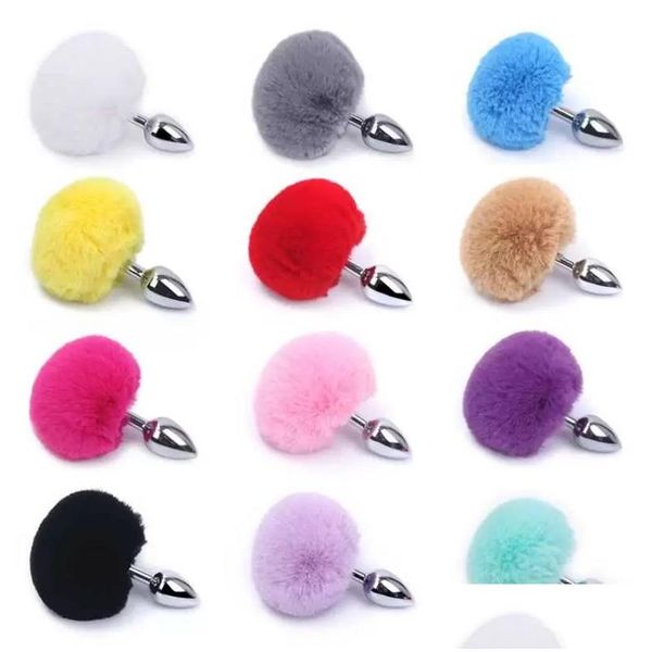 Party Favor Tail Plug Anal Fluffy P Girl Cosplay Érotique Pour Femme Couples Buplug Drop Livraison Dhjtj