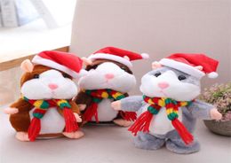 Party Favor Pratende Hamster Knuffels Schattige Dieren Cartoon Kawaii Spreek Talkings Geluidsopname Hamsters Praten Speelgoed Kinderen Kerstmis G2495704