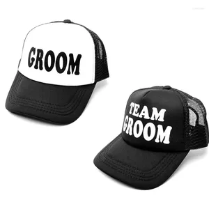 Fête faveur Team Groom Bride to Be Bridesmaid Gift Hat Cap Bachelorette poule Travel Beach Pool Mariage de mariage Décoration de douche nuptiale