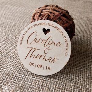 Party Favor Merci Faveurs de mariage Faveur de mariage Aimant Mariée Groom Gift Save the Date 230627