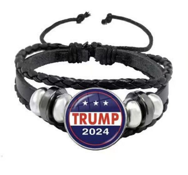 Party Favor Trump 2024 Bracelet Bracelet réglable Bracelet Drop Livraison Maison Jardin Fournitures de fête Événement Dh3Zq