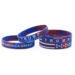 Bracelet Trump 2024 en Silicone pour cadeaux de fête, cadeau pour l'élection présidentielle, RRC709